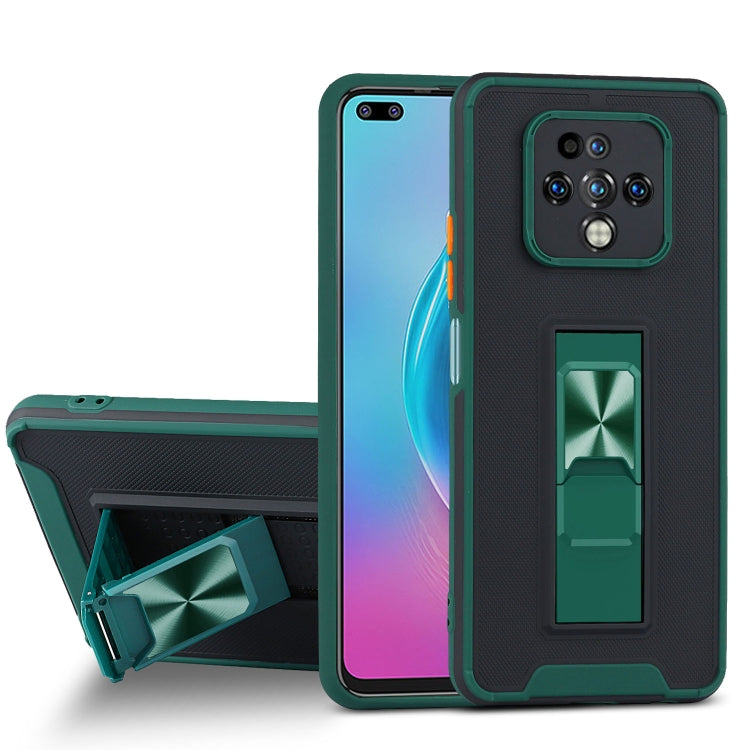 For Tecno Camon 16 Premier Dual-color Skin Feel TPU + PC Magnetic Shockproof Case with Invisible Holder