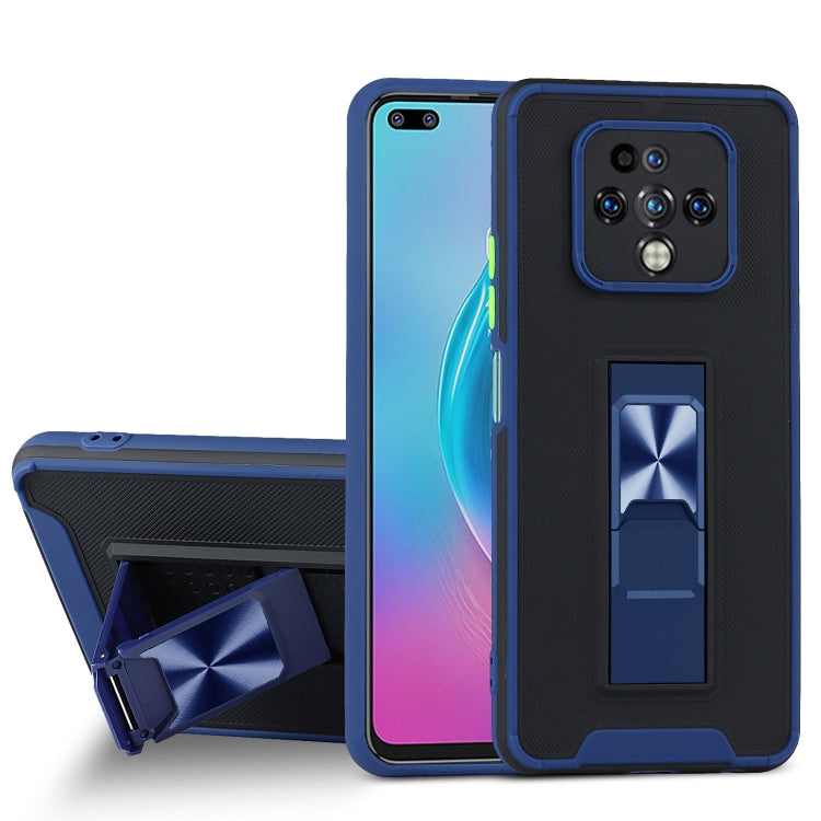 For Tecno Camon 16 Premier Dual-color Skin Feel TPU + PC Magnetic Shockproof Case with Invisible Holder
