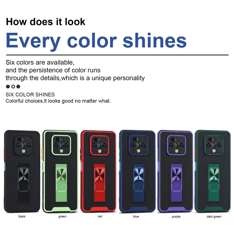 For Tecno Camon 16 Premier Dual-color Skin Feel TPU + PC Magnetic Shockproof Case with Invisible Holder