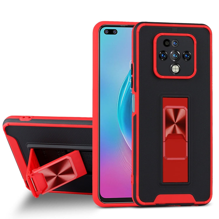 For Tecno Camon 16 Premier Dual-color Skin Feel TPU + PC Magnetic Shockproof Case with Invisible Holder