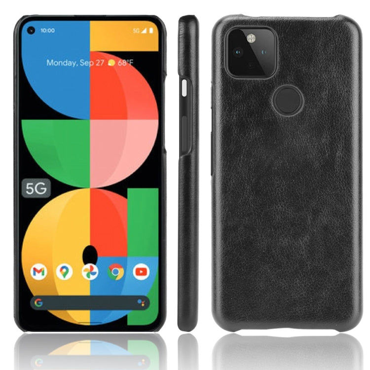 For Google Pixel 5a 5G Shockproof Litchi Texture PC + PU Case