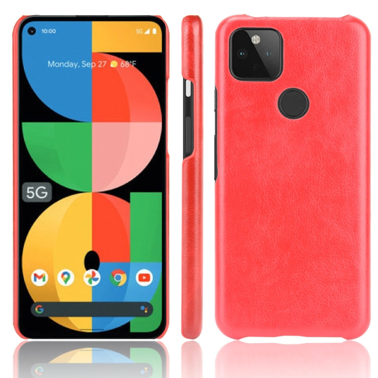 For Google Pixel 5a 5G Shockproof Litchi Texture PC + PU Case