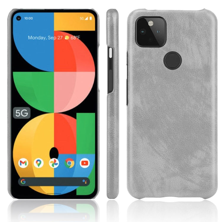 For Google Pixel 5a 5G Shockproof Litchi Texture PC + PU Case