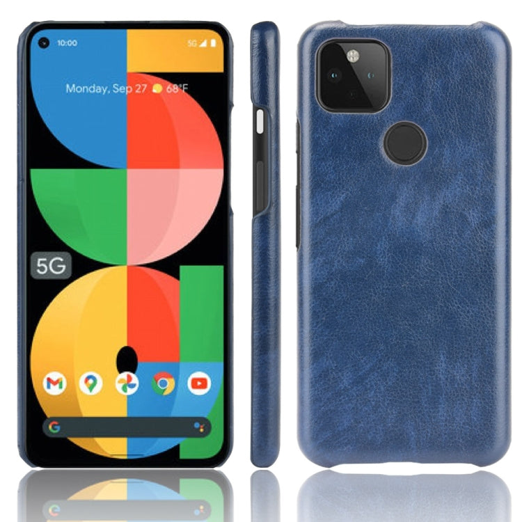 For Google Pixel 5a 5G Shockproof Litchi Texture PC + PU Case