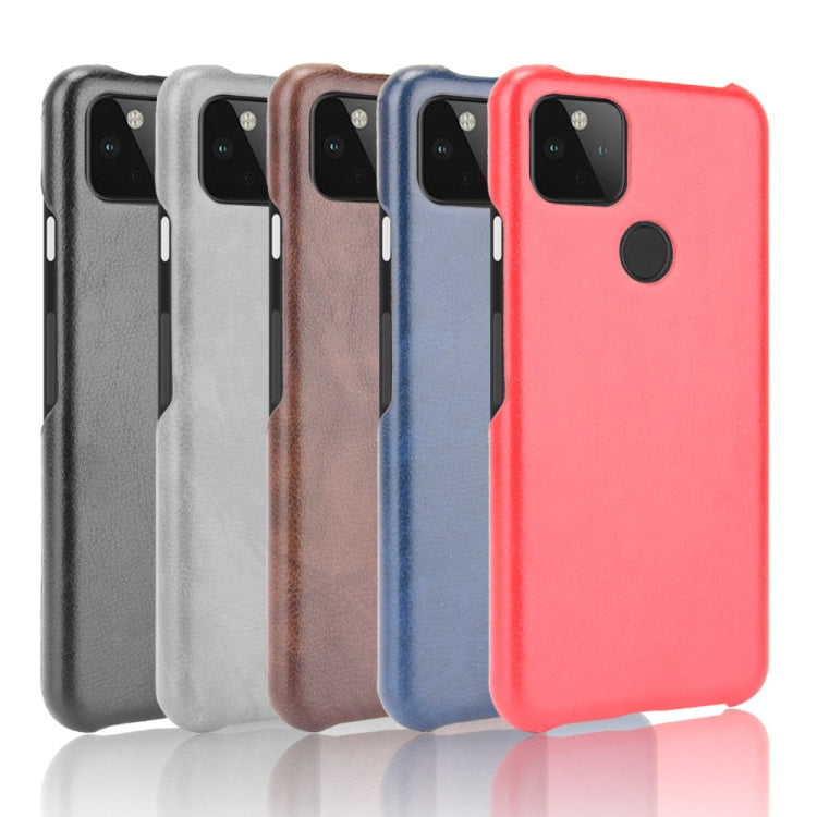 For Google Pixel 5a 5G Shockproof Litchi Texture PC + PU Case