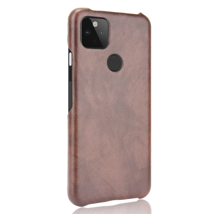 For Google Pixel 5a 5G Shockproof Litchi Texture PC + PU Case