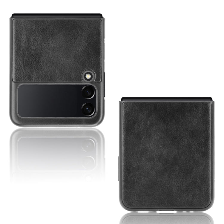 For Samsung Galaxy Z Flip3 5G Shockproof Litchi Texture PC + PU Case