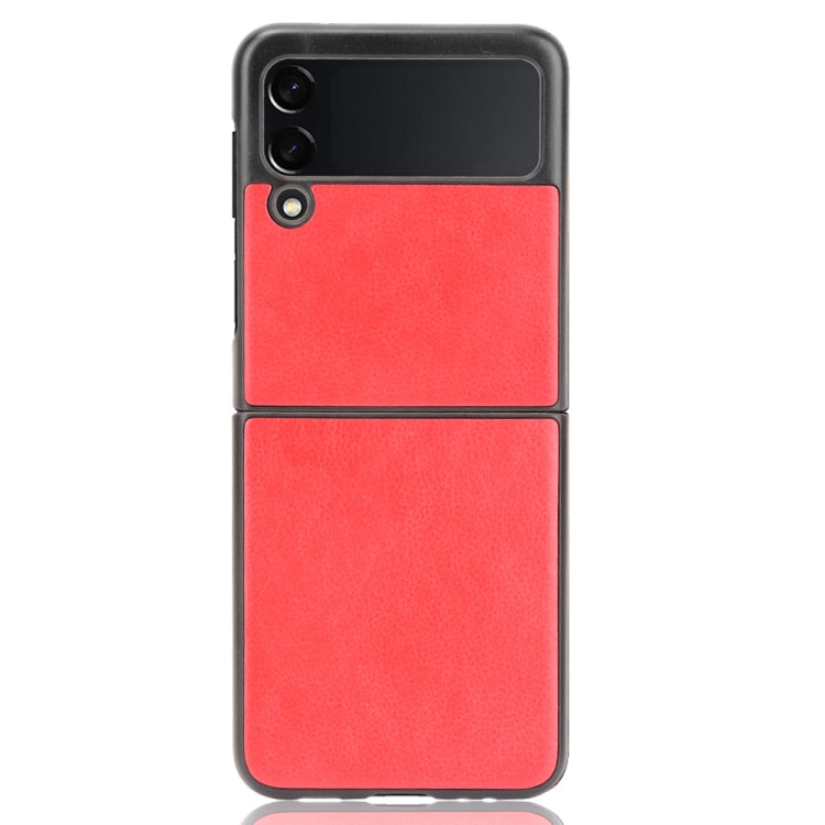 For Samsung Galaxy Z Flip3 5G Shockproof Litchi Texture PC + PU Case