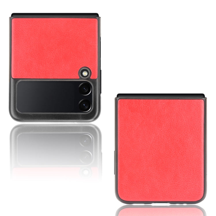 For Samsung Galaxy Z Flip3 5G Shockproof Litchi Texture PC + PU Case