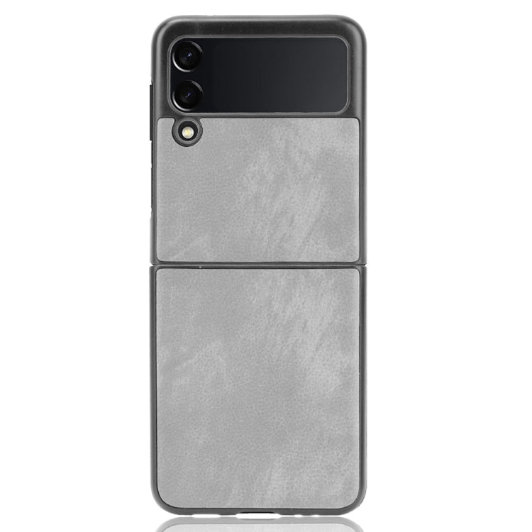 For Samsung Galaxy Z Flip3 5G Shockproof Litchi Texture PC + PU Case