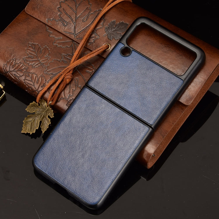 For Samsung Galaxy Z Flip3 5G Shockproof Litchi Texture PC + PU Case