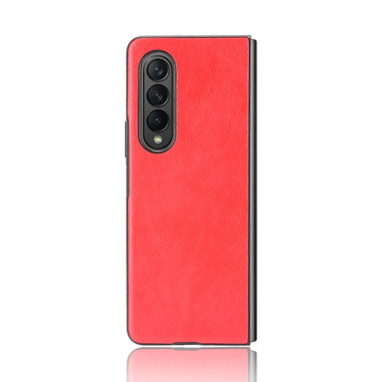For Samsung Galaxy Z Fold3 5G Shockproof Litchi Texture PC + PU Case