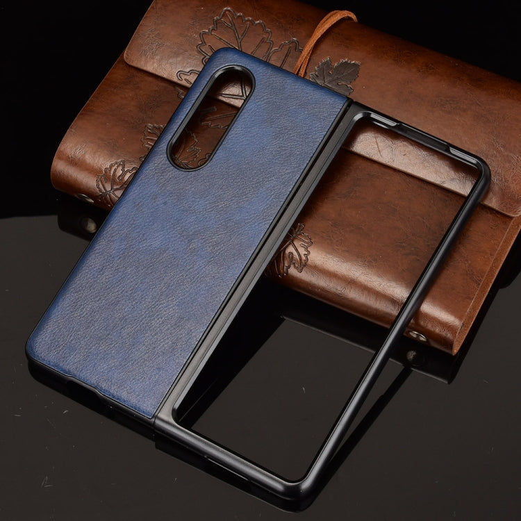 For Samsung Galaxy Z Fold3 5G Shockproof Litchi Texture PC + PU Case