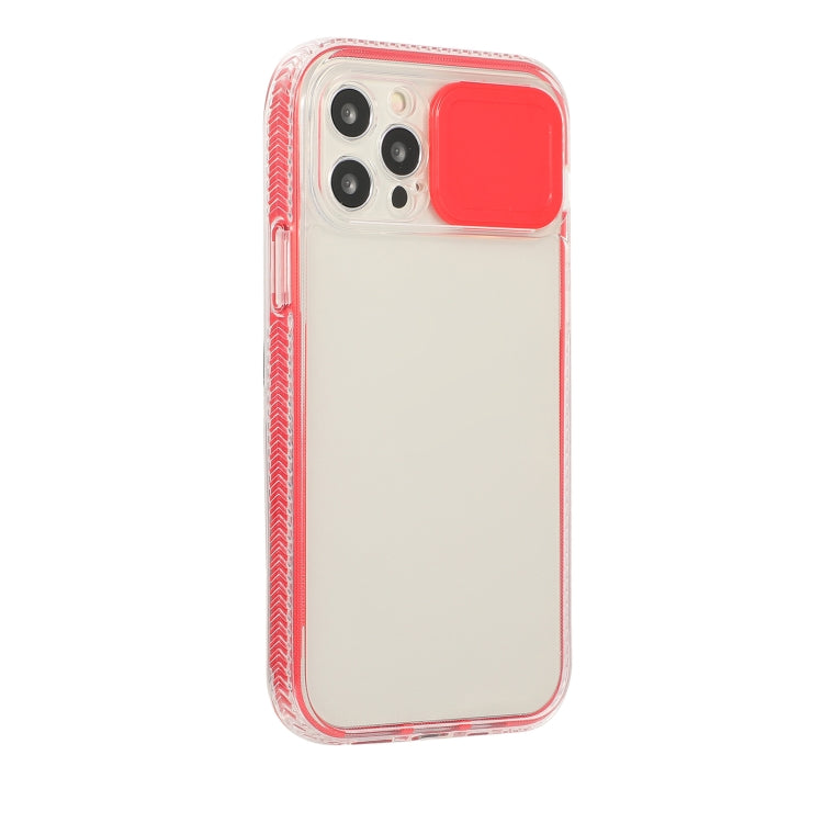 For iPhone 12 Sliding Camera Cover Design Shockproof TPU Frame + Clear PC Case