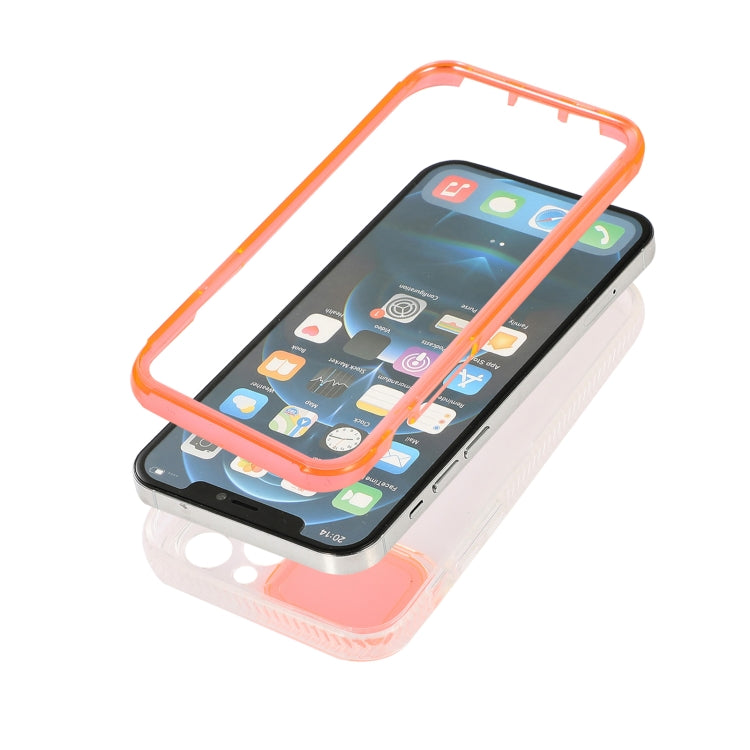 For iPhone 12 Sliding Camera Cover Design Shockproof TPU Frame + Clear PC Case
