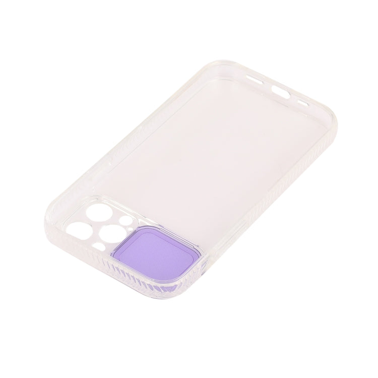 For iPhone 12 Pro Sliding Camera Cover Design Shockproof TPU Frame + Clear PC Case