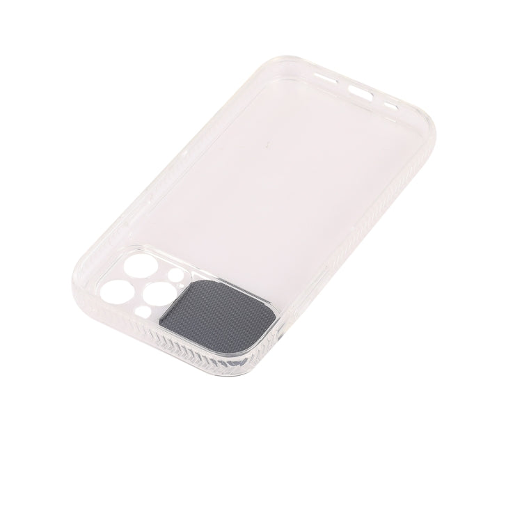 For iPhone 12 Pro Max Sliding Camera Cover Design Shockproof TPU Frame + Clear PC Case