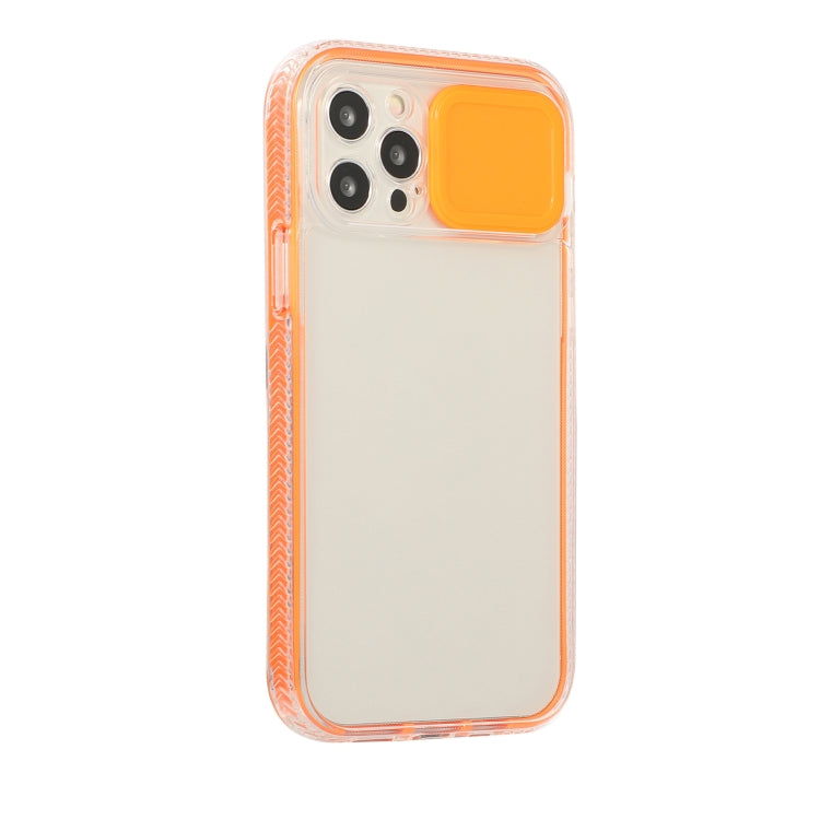 For iPhone 11 Sliding Camera Cover Design Shockproof TPU Frame + Clear PC Case
