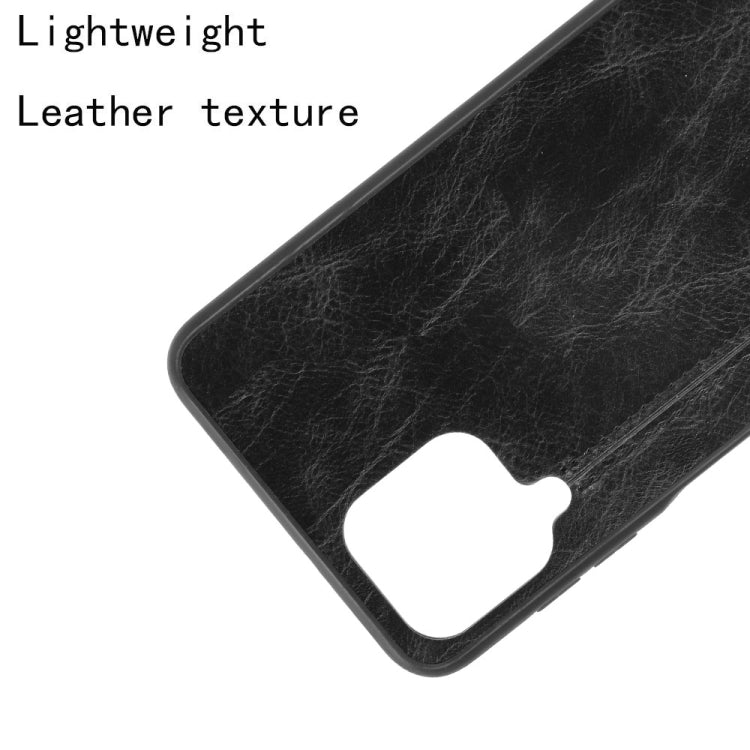 For Samsung Galaxy A22 4G Shockproof Sewing Cow Pattern Skin PC + PU + TPU Case
