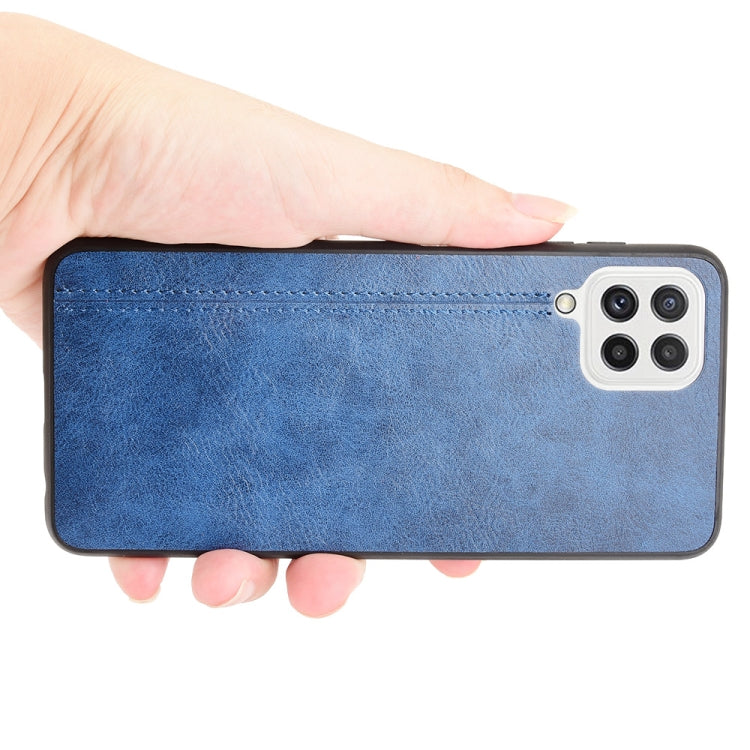 For Samsung Galaxy A22 4G Shockproof Sewing Cow Pattern Skin PC + PU + TPU Case