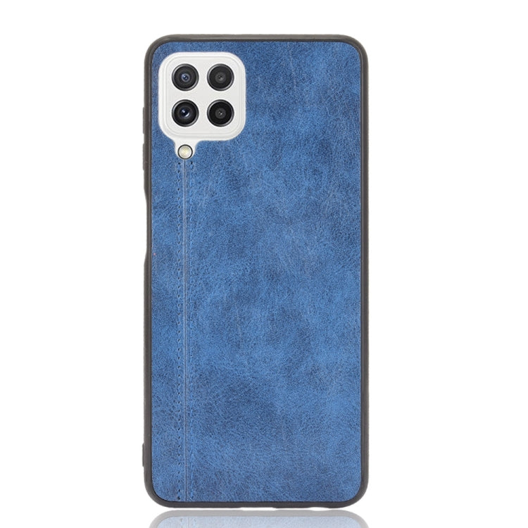 For Samsung Galaxy A22 4G Shockproof Sewing Cow Pattern Skin PC + PU + TPU Case