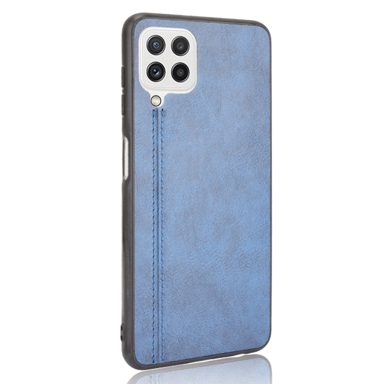 For Samsung Galaxy A22 4G Shockproof Sewing Cow Pattern Skin PC + PU + TPU Case