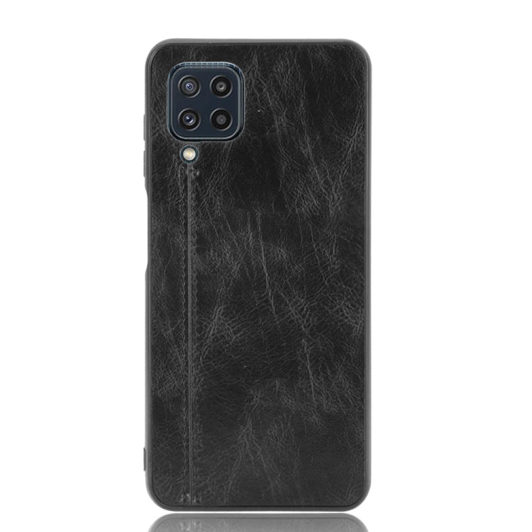 For Samsung Galaxy M32 4G Shockproof Sewing Cow Pattern Skin PC + PU + TPU Case