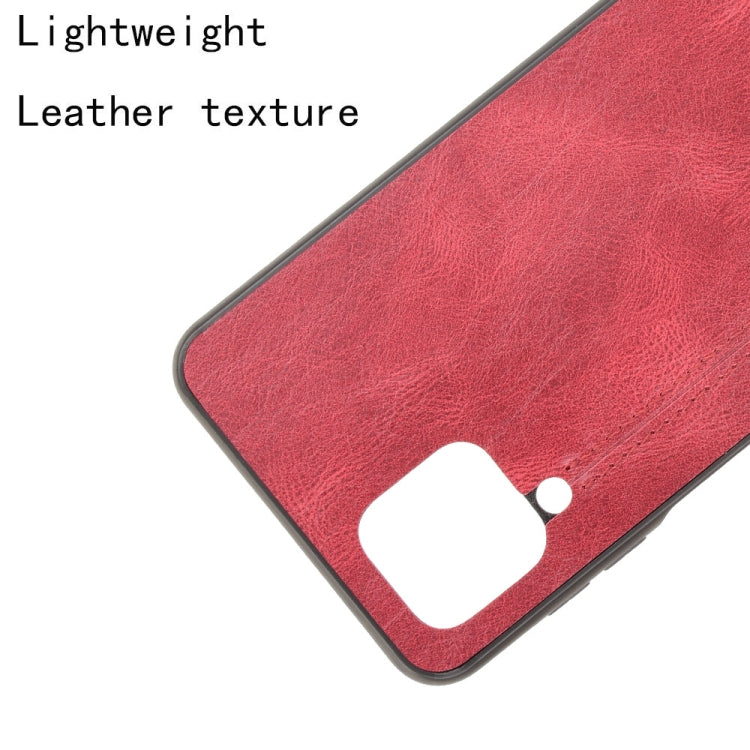 For Samsung Galaxy M32 4G Shockproof Sewing Cow Pattern Skin PC + PU + TPU Case