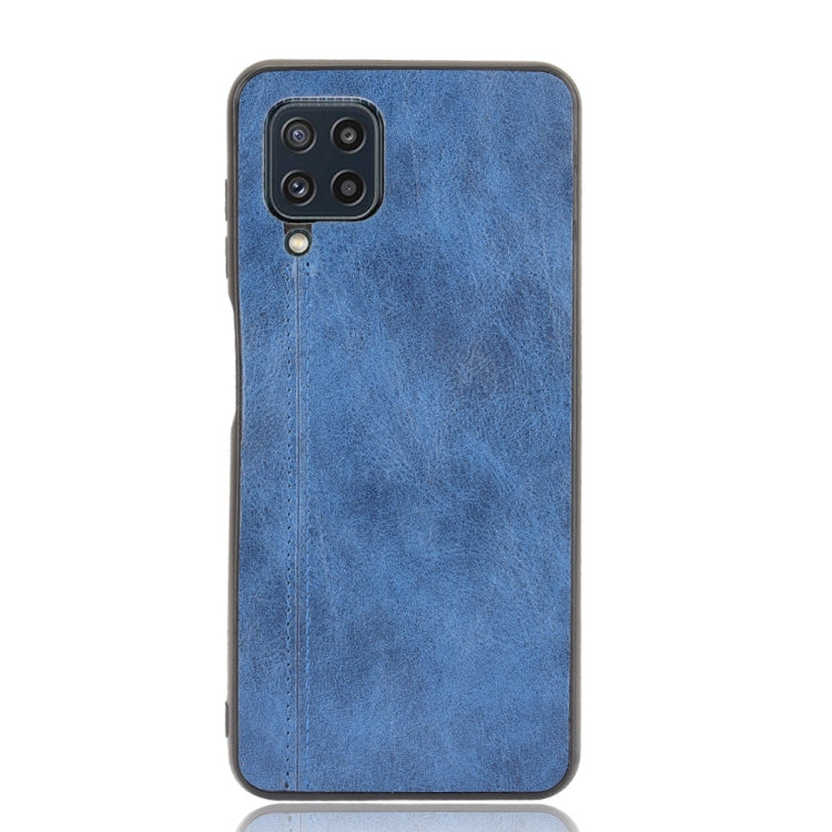 For Samsung Galaxy M32 4G Shockproof Sewing Cow Pattern Skin PC + PU + TPU Case
