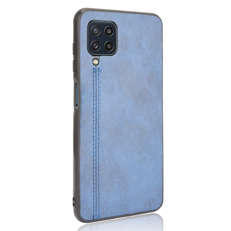 For Samsung Galaxy M32 4G Shockproof Sewing Cow Pattern Skin PC + PU + TPU Case