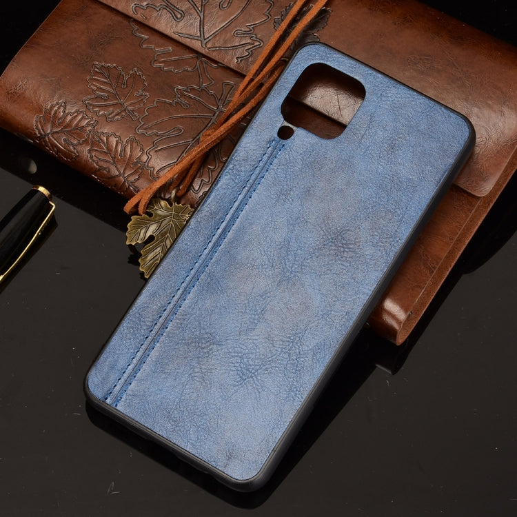 For Samsung Galaxy M32 4G Shockproof Sewing Cow Pattern Skin PC + PU + TPU Case