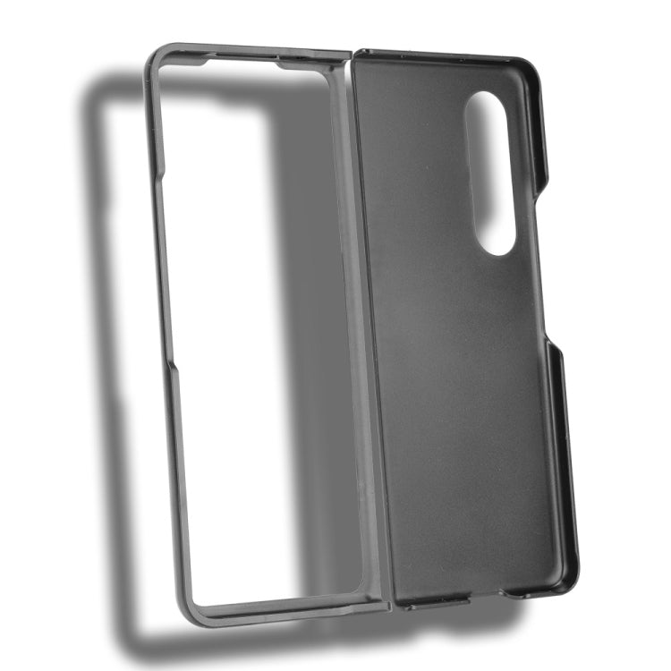 For Samsung Galaxy Z Fold3 5G Shockproof Sewing Cow Pattern Skin PC + PU + TPU Case