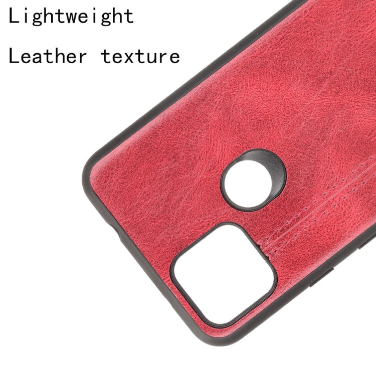 For Google Pixel 5a 5G Shockproof Sewing Cow Pattern Skin PC + PU + TPU Case