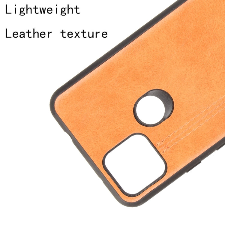 For Google Pixel 5a 5G Shockproof Sewing Cow Pattern Skin PC + PU + TPU Case