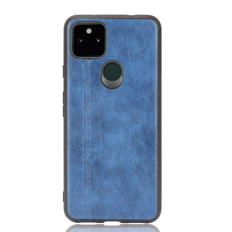 For Google Pixel 5a 5G Shockproof Sewing Cow Pattern Skin PC + PU + TPU Case