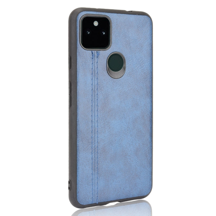 For Google Pixel 5a 5G Shockproof Sewing Cow Pattern Skin PC + PU + TPU Case