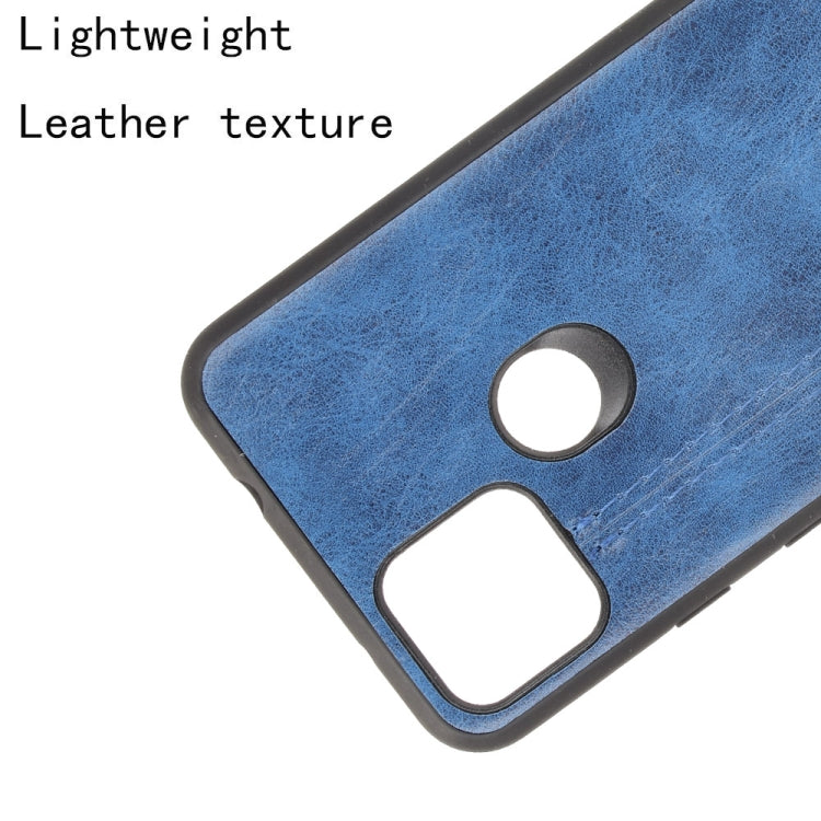 For Google Pixel 5a 5G Shockproof Sewing Cow Pattern Skin PC + PU + TPU Case