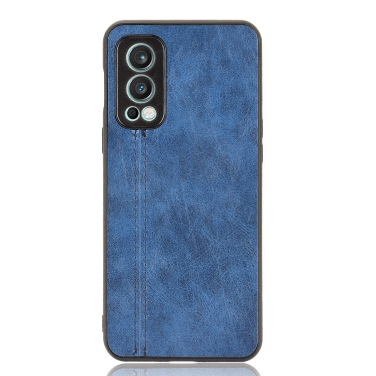 For OnePlus Nord 2 5G Shockproof Sewing Cow Pattern Skin PC + PU + TPU Case