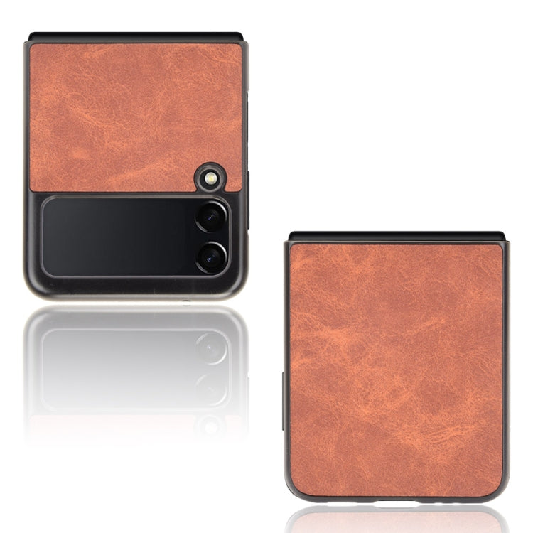 For Samsung Galaxy Z Flip3 5G Shockproof Sheep Skin PC + PU + TPU Case