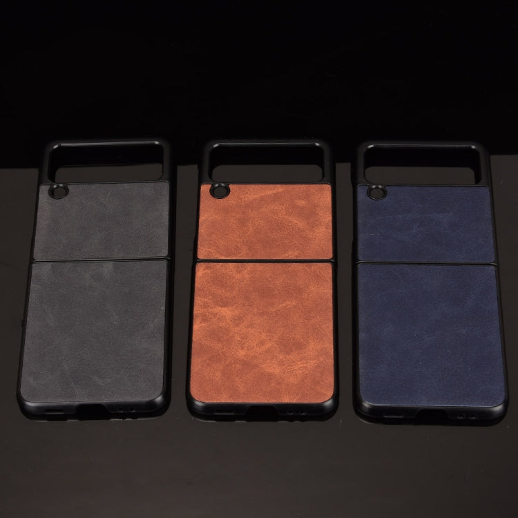 For Samsung Galaxy Z Flip3 5G Shockproof Sheep Skin PC + PU + TPU Case