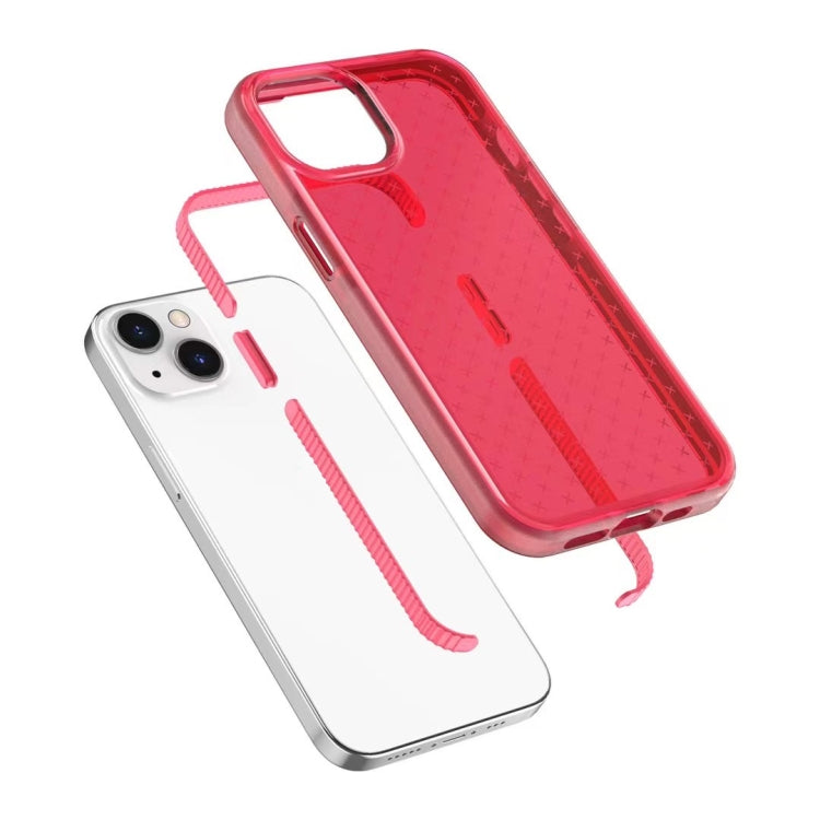 For iPhone 13 mini Check Pattern Two-color TPU Protective Case