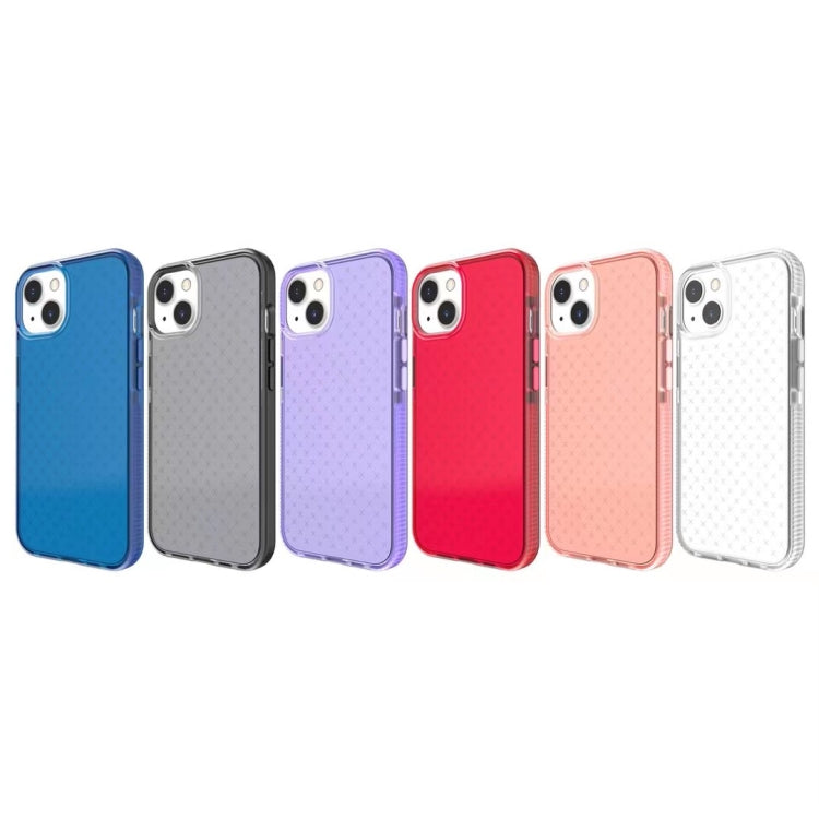 For iPhone 13 mini Check Pattern Two-color TPU Protective Case