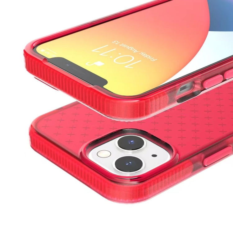 For iPhone 13 Pro Max Check Pattern Two-color TPU Protective Case