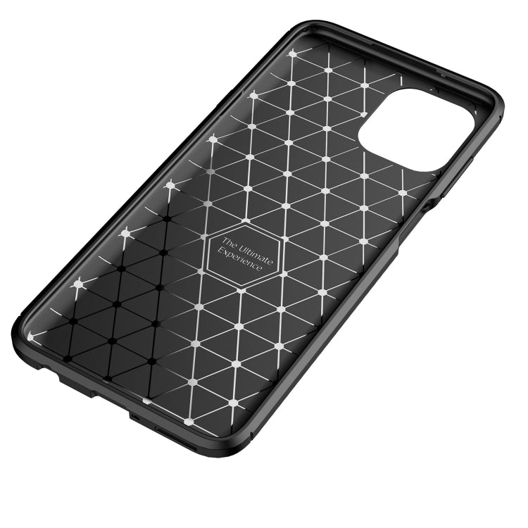 For Motorola Moto Edge 20 Lite Carbon Fiber Texture Shockproof TPU Case