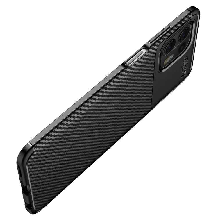 For Motorola Moto Edge 20 Lite Carbon Fiber Texture Shockproof TPU Case