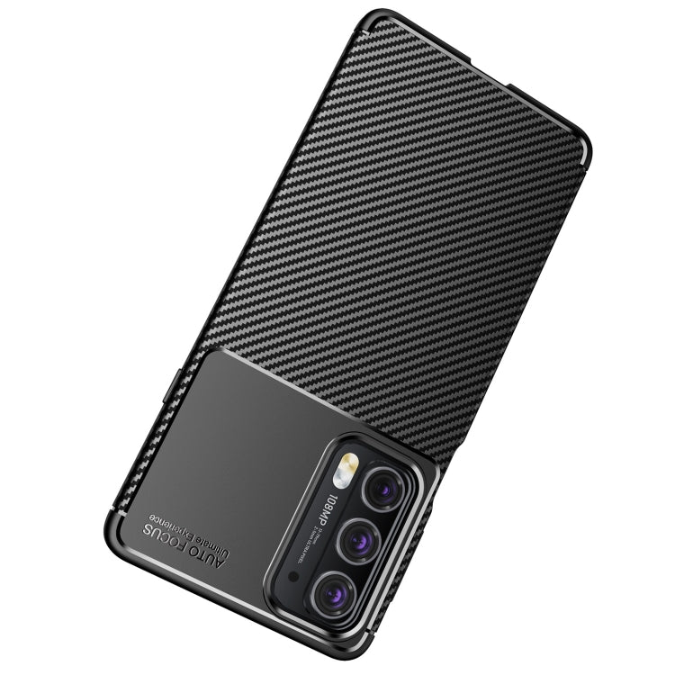 For Motorola Moto Edge 20 Carbon Fiber Texture Shockproof TPU Case