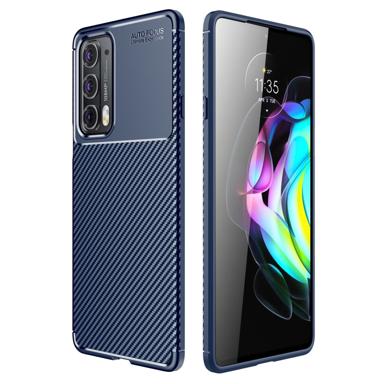 For Motorola Moto Edge 20 Carbon Fiber Texture Shockproof TPU Case