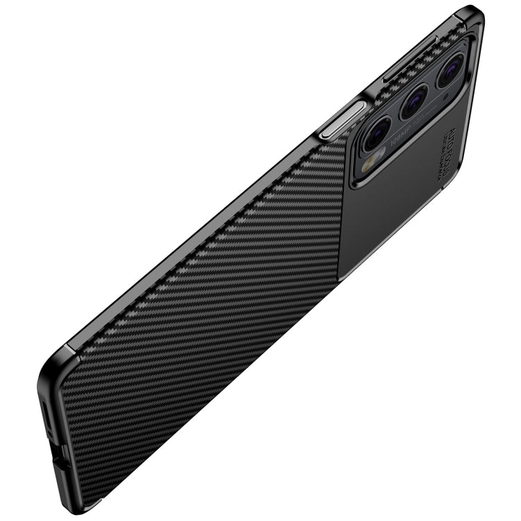 For Motorola Moto Edge 20 Carbon Fiber Texture Shockproof TPU Case
