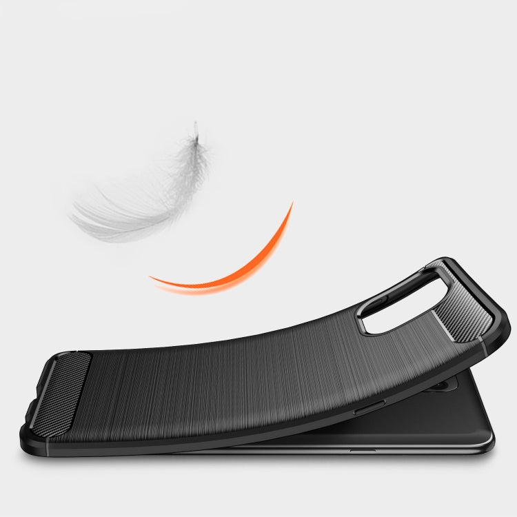 For Motorola Moto Edge 20 Lite Brushed Texture Carbon Fiber TPU Case