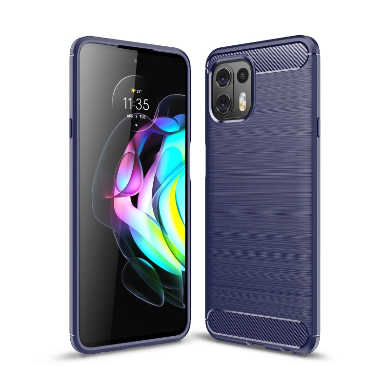 For Motorola Moto Edge 20 Lite Brushed Texture Carbon Fiber TPU Case